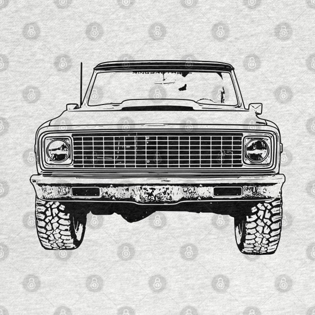 Chevy K5 Blazer Sketch Art by DemangDesign